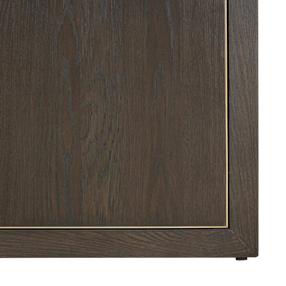Dulap din Lemn de stejar Maro si Lemn de stejar Maro L120xH210cm Rivertree Richmond Interiors