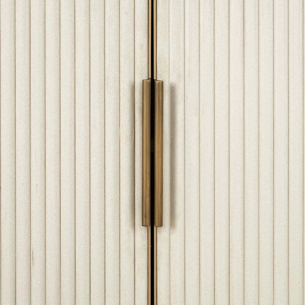 Raft din Ceramica Alb si MDF/Metal Alb/Alama L100xH197cm Tivoli Richmond Interiors