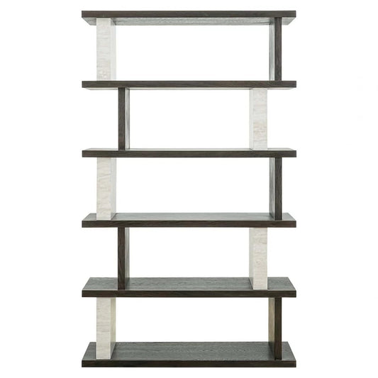Raft din Furnir de stejar Maro si Lemn/Piatra Maro/Bej L120xH200cm Waldorf Richmond Interiors
