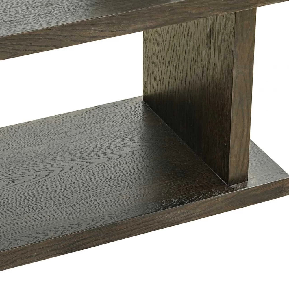 Raft din Furnir de stejar Maro si Lemn/Piatra Maro/Bej L120xH200cm Waldorf Richmond Interiors