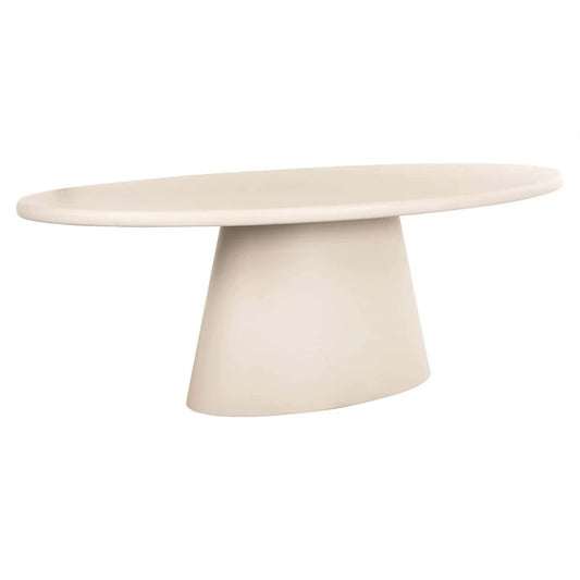 Masa Ovala din MDF Bej L220xH77cm Clayton Richmond Interiors