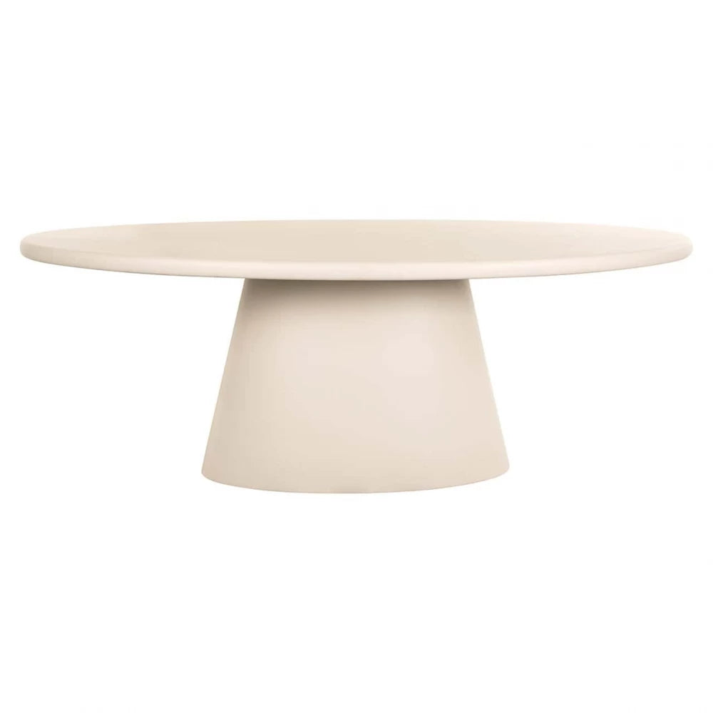Masa Ovala din MDF Bej L220xH77cm Clayton Richmond Interiors