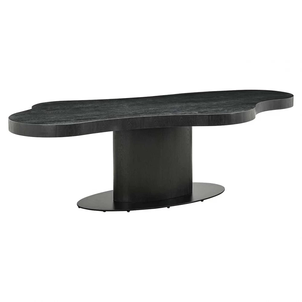 Masa Asimetrica din Furnir de stejar Maro inchis L225xH76cm Bogor Richmond Interiors