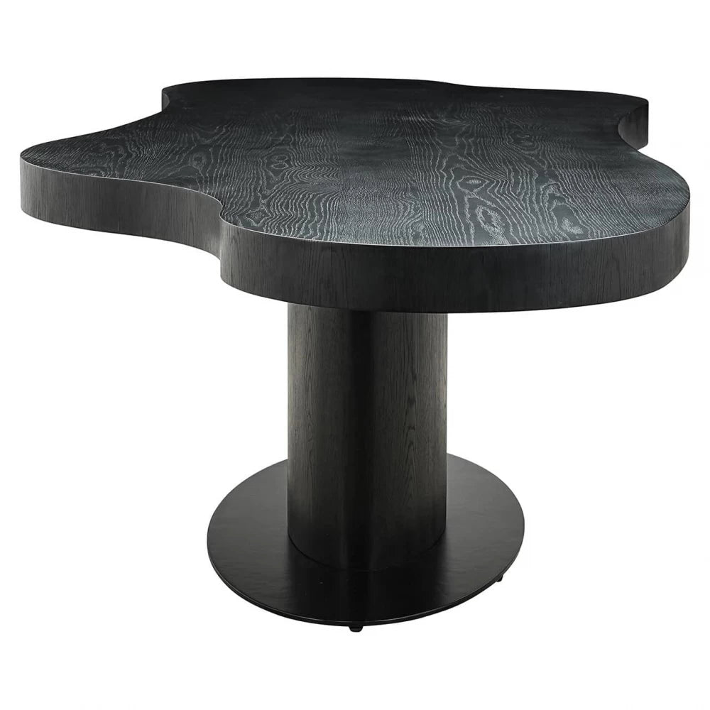 Masa Asimetrica din Furnir de stejar Maro inchis L225xH76cm Bogor Richmond Interiors