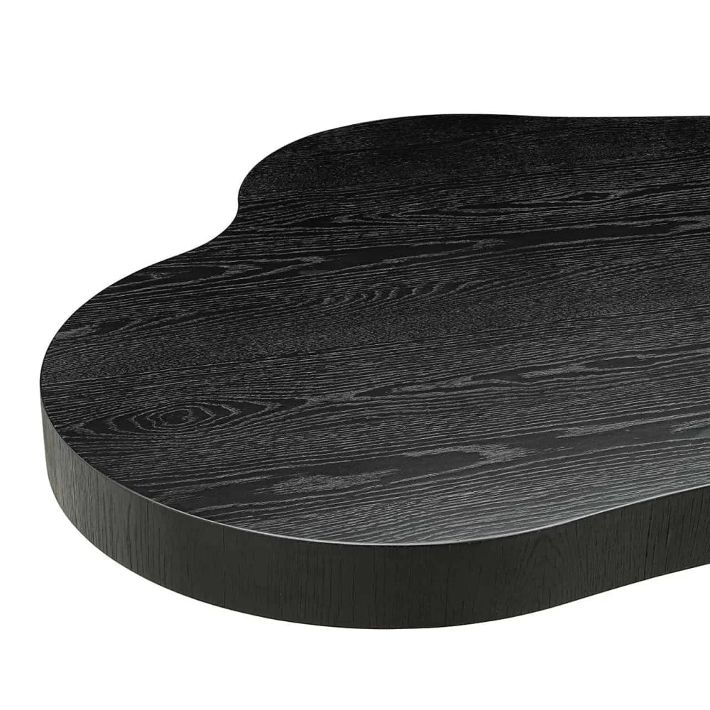 Masa Asimetrica din Furnir de stejar Maro inchis L225xH76cm Bogor Richmond Interiors