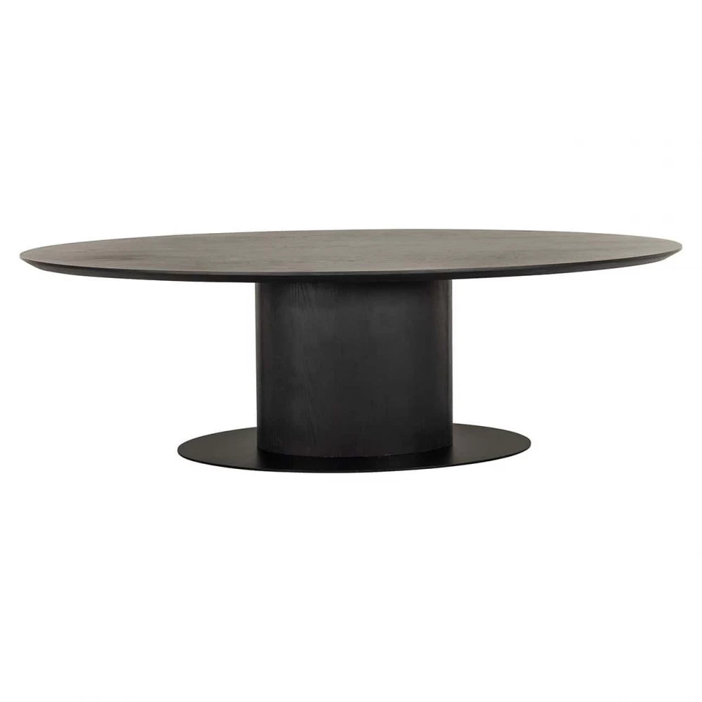 Masa Ovala din Lemn de stejar/Metal Maro inchis L240xH76cm Gordon Richmond Interiors