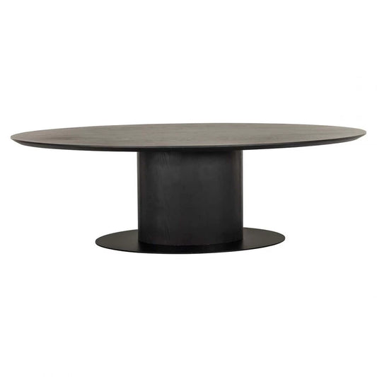 Masa Ovala din Lemn de stejar/Metal Maro inchis L240xH76cm Gordon Richmond Interiors