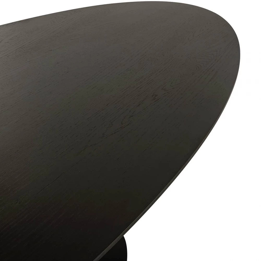 Masa Ovala din Lemn de stejar/Metal Maro inchis L300xH76cm Gordon Richmond Interiors