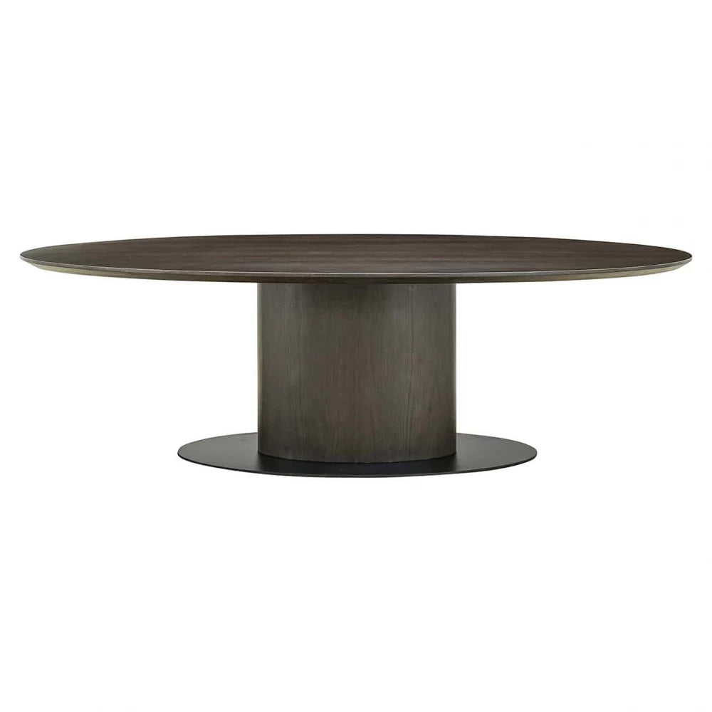 Masa Ovala din Lemn de stejar/Metal Maro L210xH76cm Gordon Richmond Interiors