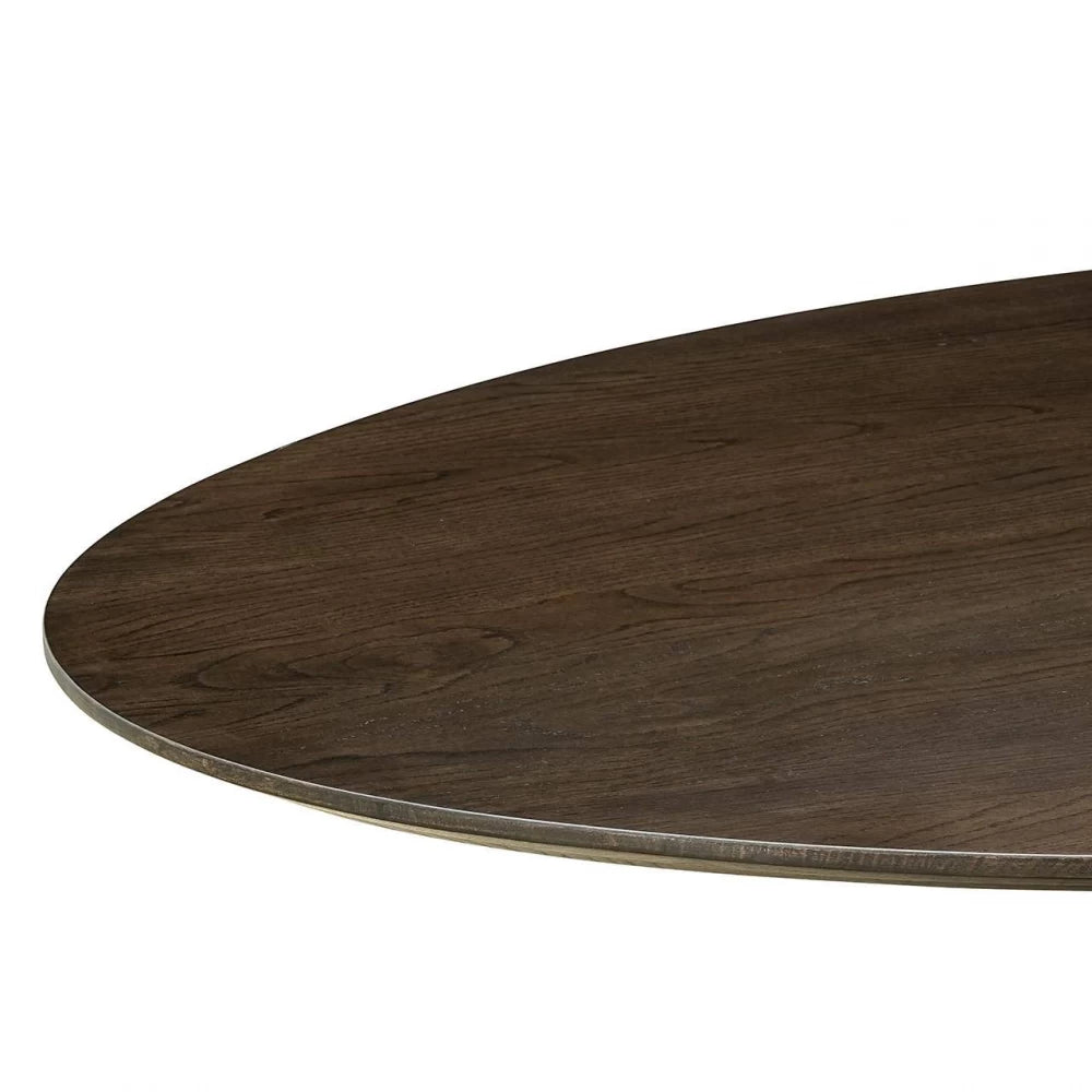 Masa Ovala din Lemn de stejar/Metal Maro L210xH76cm Gordon Richmond Interiors