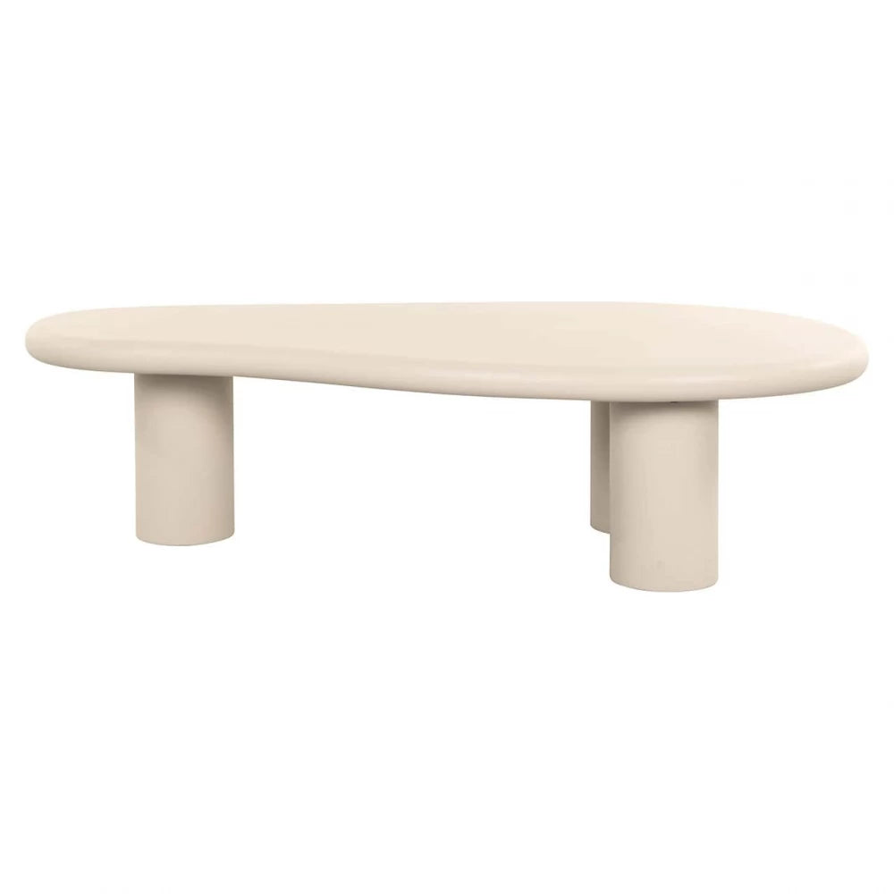 Masuta de cafea Asimetrica din MDF Bej L161xH43cm Clayton