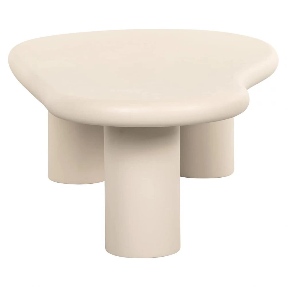 Masuta de cafea Asimetrica din MDF Bej L161xH43cm Clayton