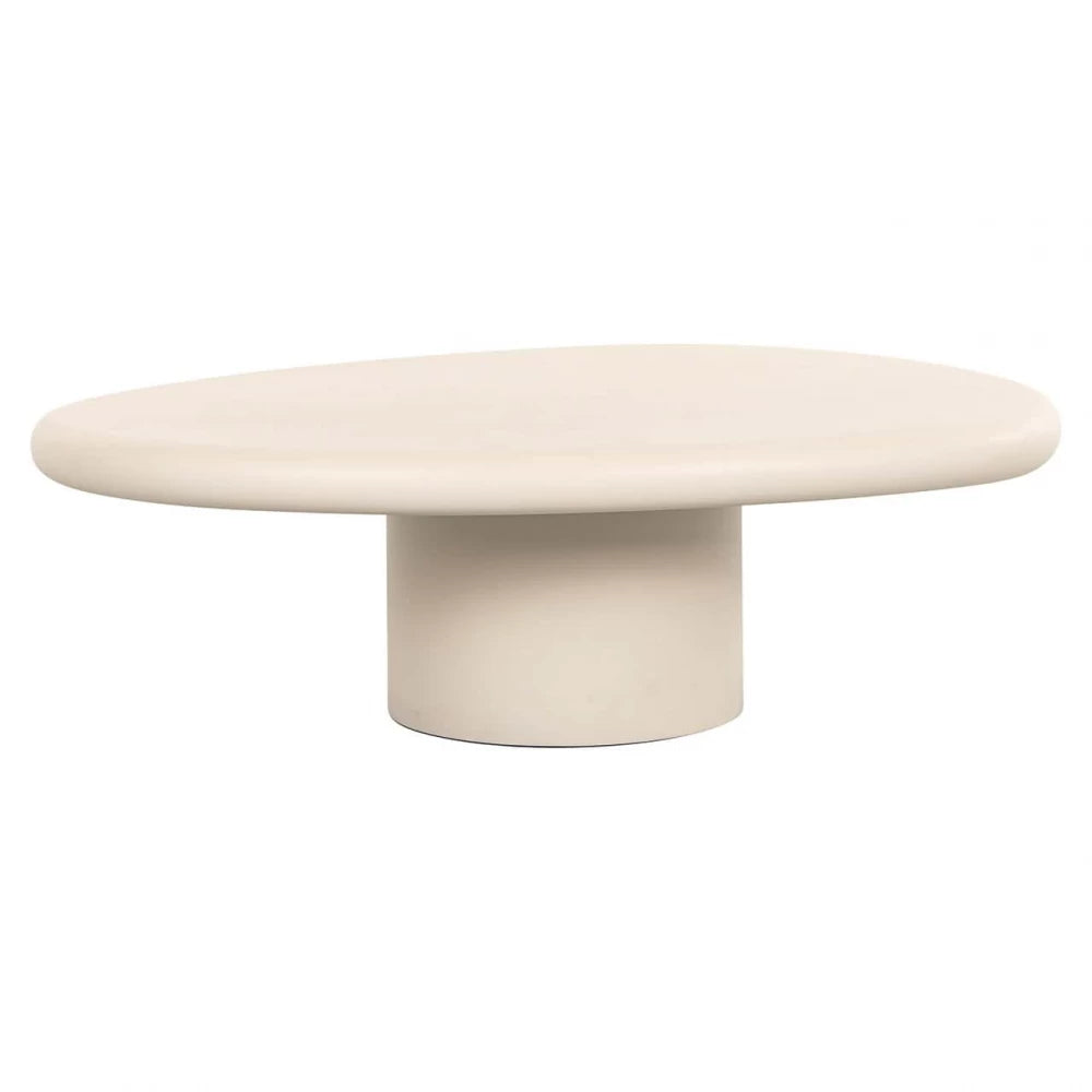 Masuta de cafea Asimetrica din MDF Bej L107xH34cm Clayton