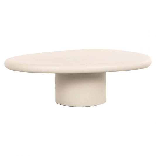 Masuta de cafea Asimetrica din MDF Bej L107xH34cm Clayton