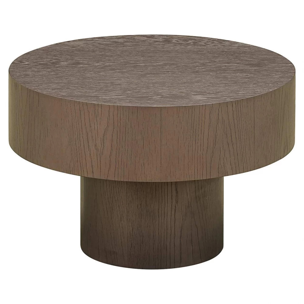Masuta de cafea Asimetrica din Furnir de stejar Bronz L142xH30cm Bogor