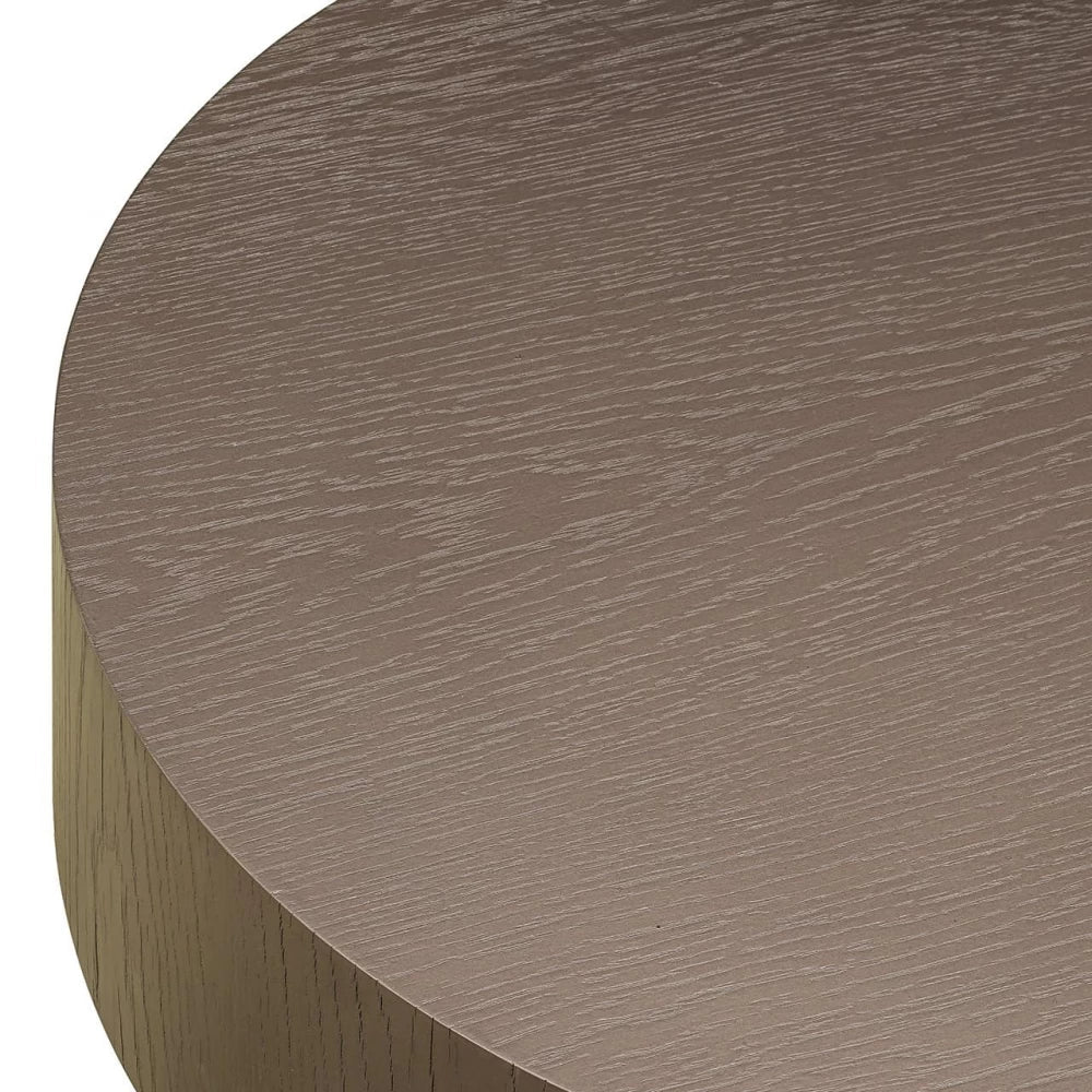 Masuta de cafea Asimetrica din Furnir de stejar Bronz L142xH30cm Bogor