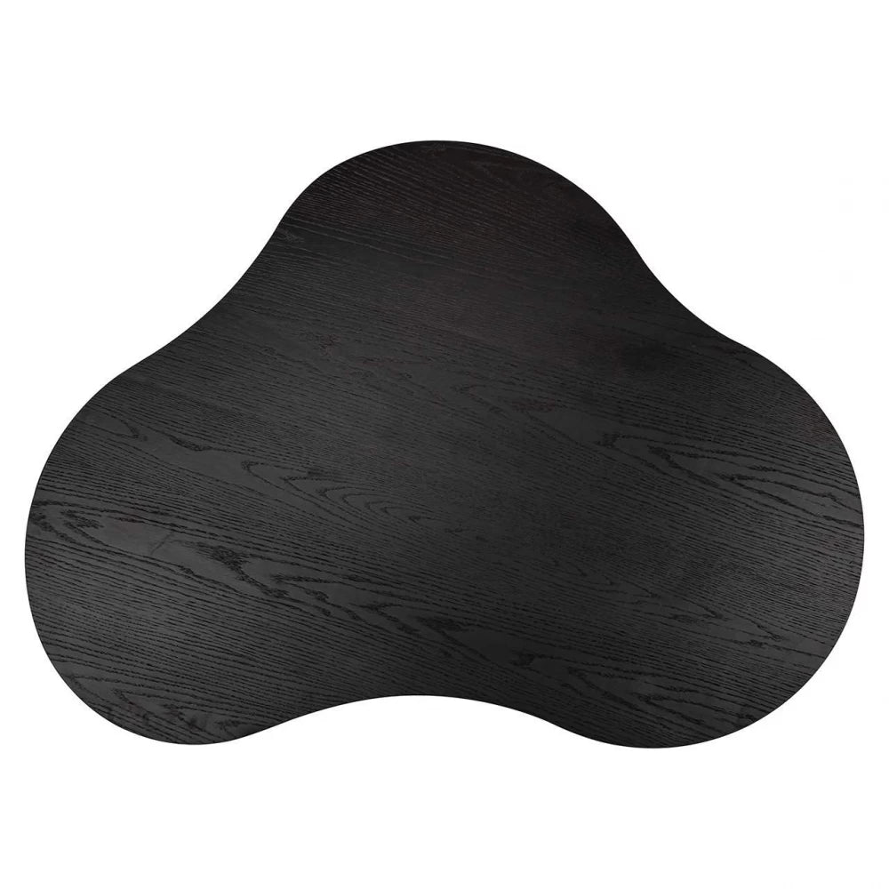 Masuta de cafea Asimetrica din Furnir de stejar Maro inchis L143xH30cm Bogor