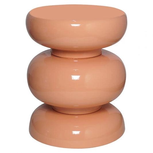 Masuta laterala Rotunda din Rasina Roz D35xH43.5cm Jari