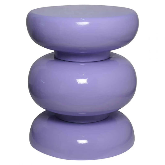 Masuta laterala Rotunda din Rasina Mov D35xH43.5cm Jari