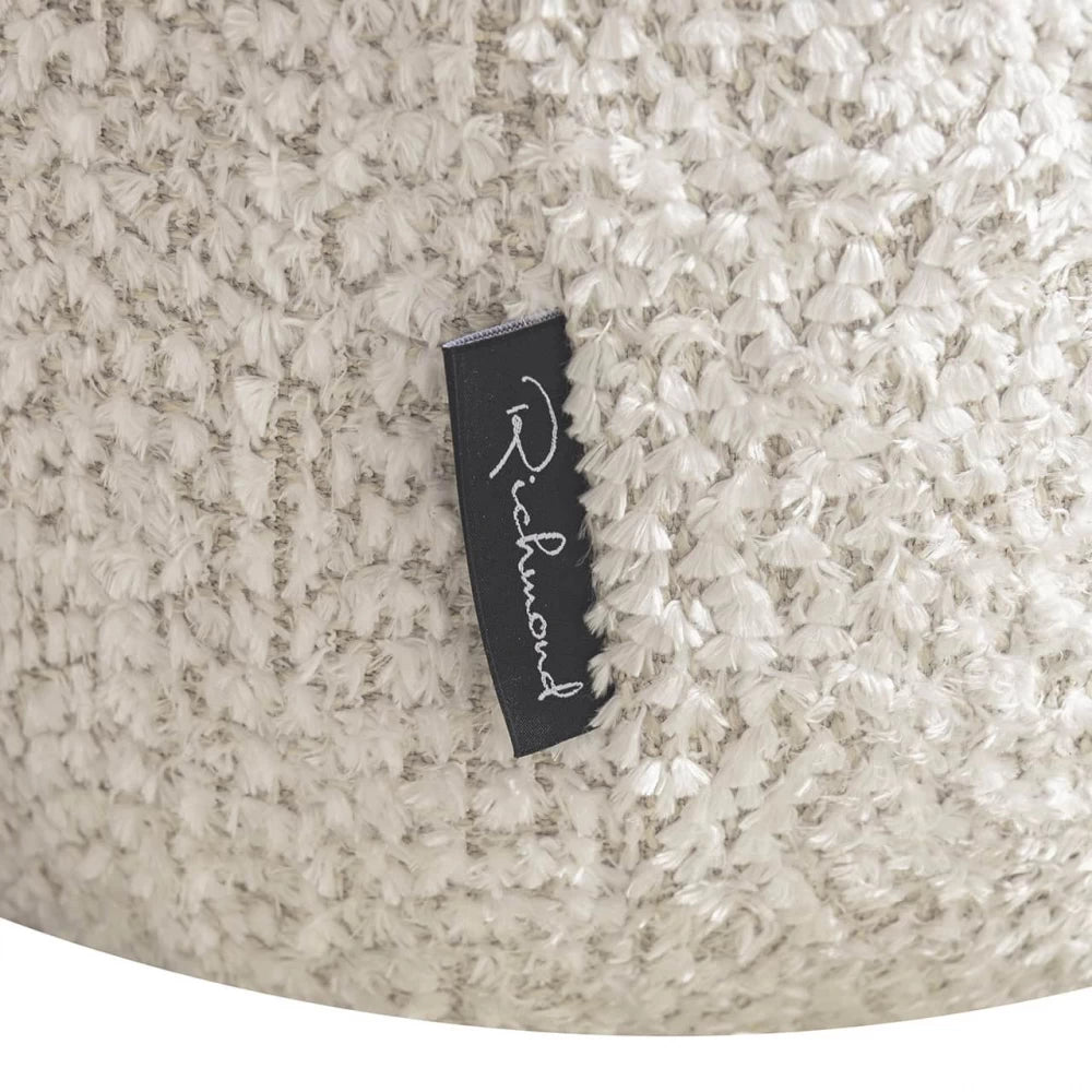 Fotoliu tapitat cu Stofa Crem cu picioare din Lemn Maro H69xL74xA81cm Arabella Richmond interiors