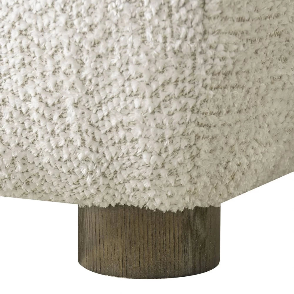 Fotoliu tapitat cu Stofa Crem cu picioare din Lemn Maro H69xL74xA81cm Arabella Richmond interiors