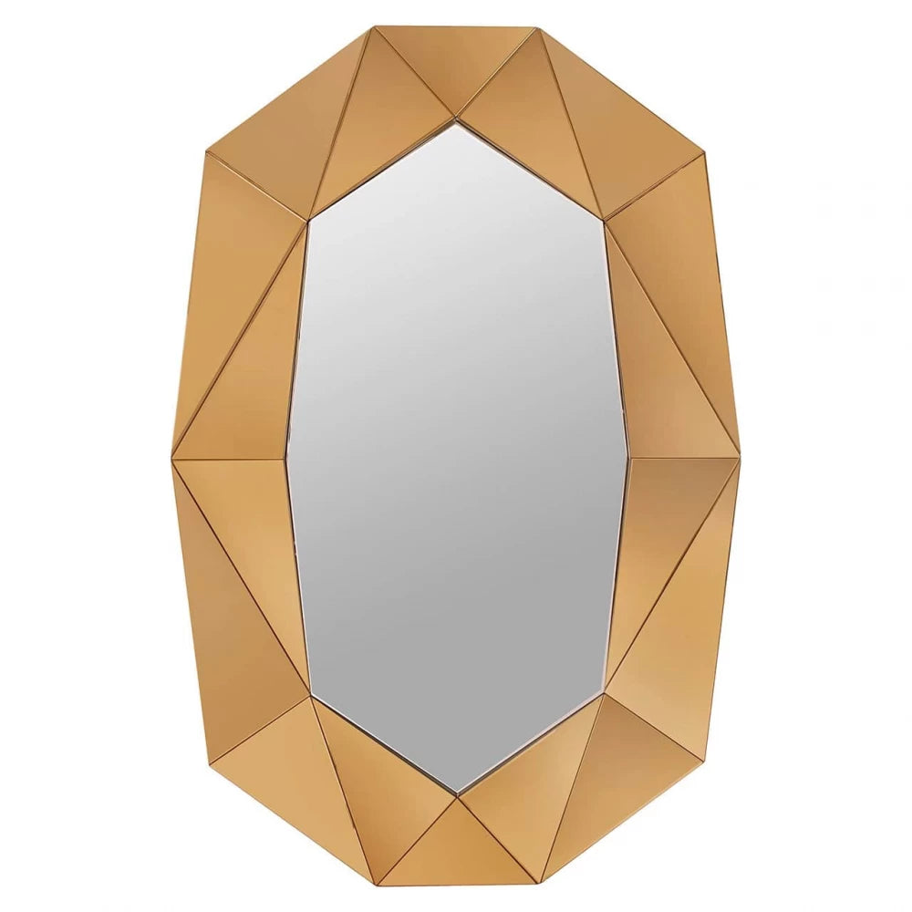 Oglinda Ovala Auriu amber L80xH120cm Jaloe
