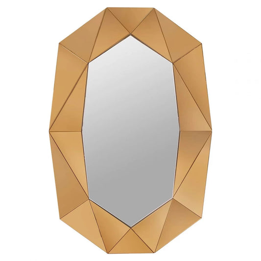 Oglinda Ovala Auriu amber L80xH120cm Jaloe