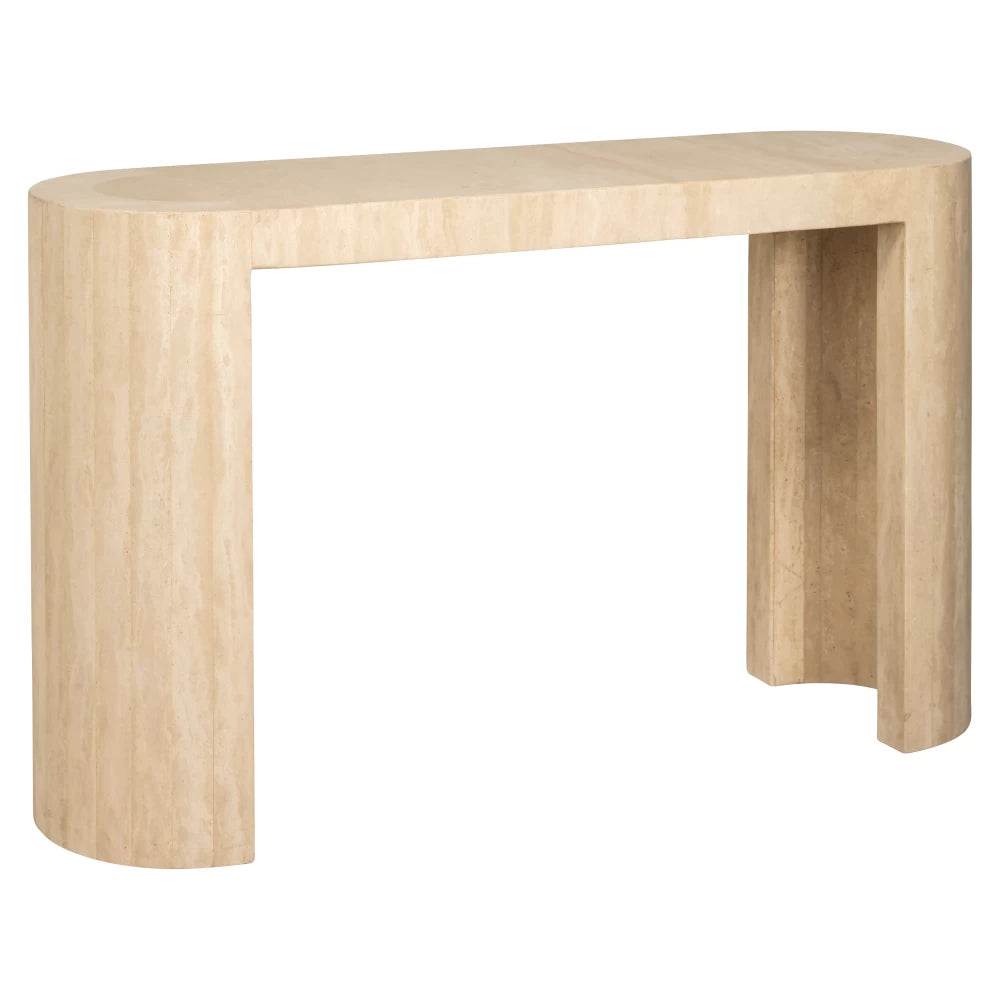 Consola din Travertin Bej L140xH77cm Biltmore