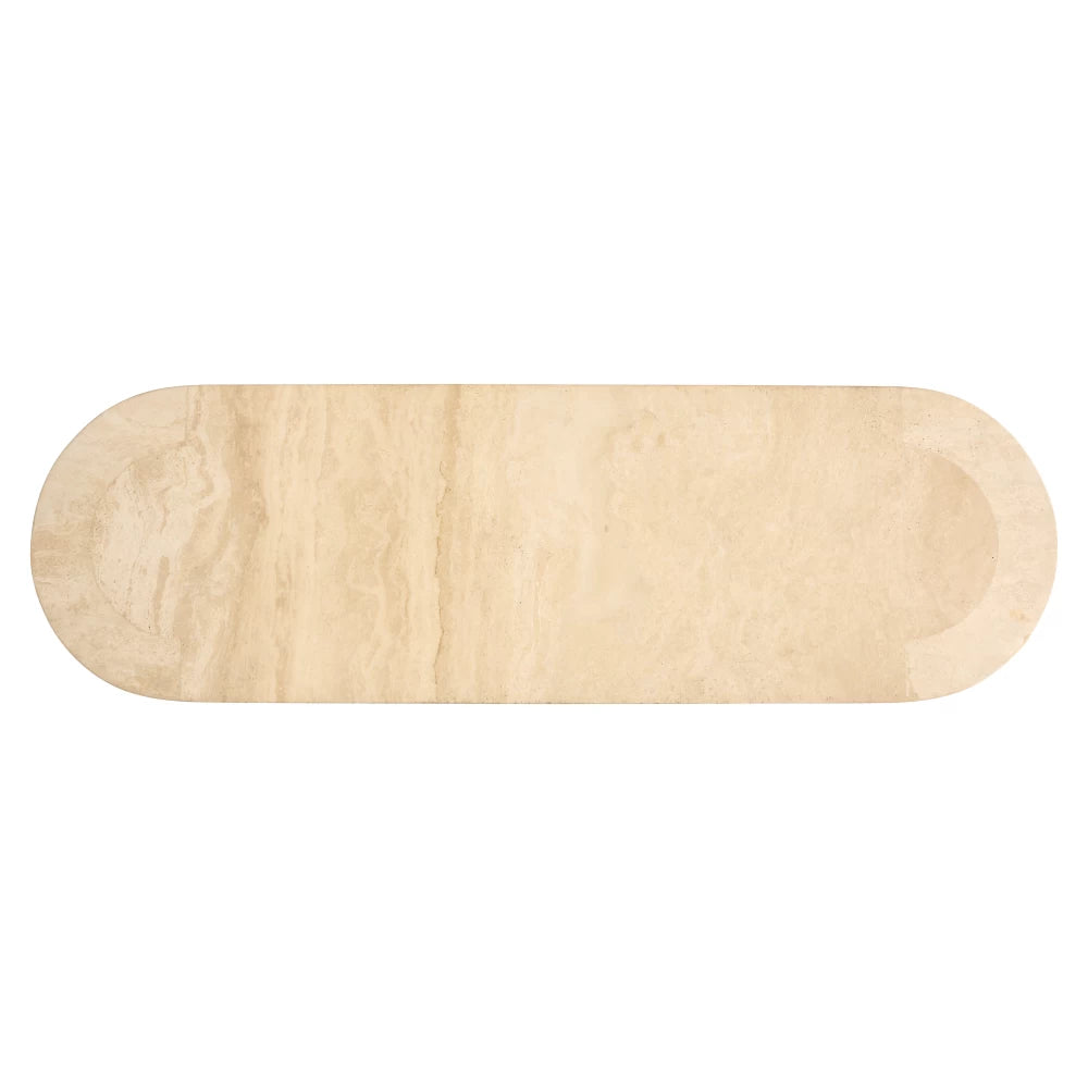 Consola din Travertin Bej L140xH77cm Biltmore