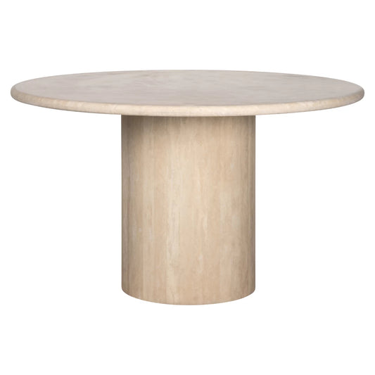 Masa din Travertin Bej D130xH76cm Renaissance