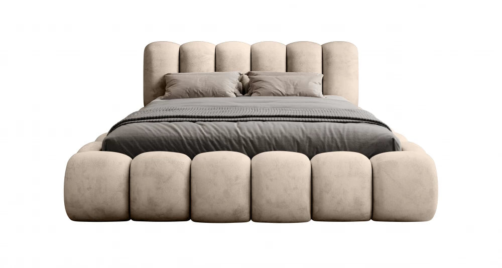 Pat 160x200cm tapitat cu Chenille Bej Dallas