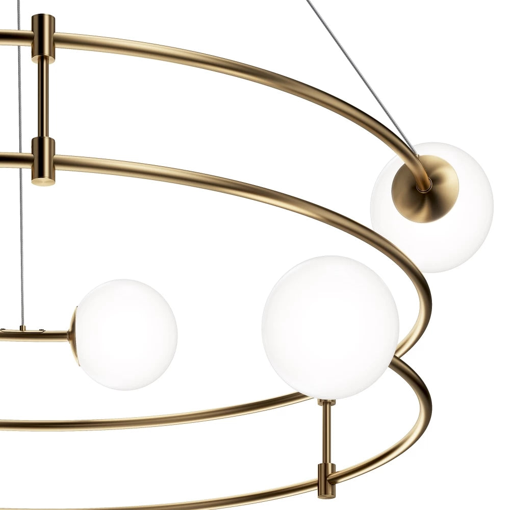 Lustra rotunda cu inaltime reglabila cu 6 becuri G9 40W D81.2xH152cm Balance