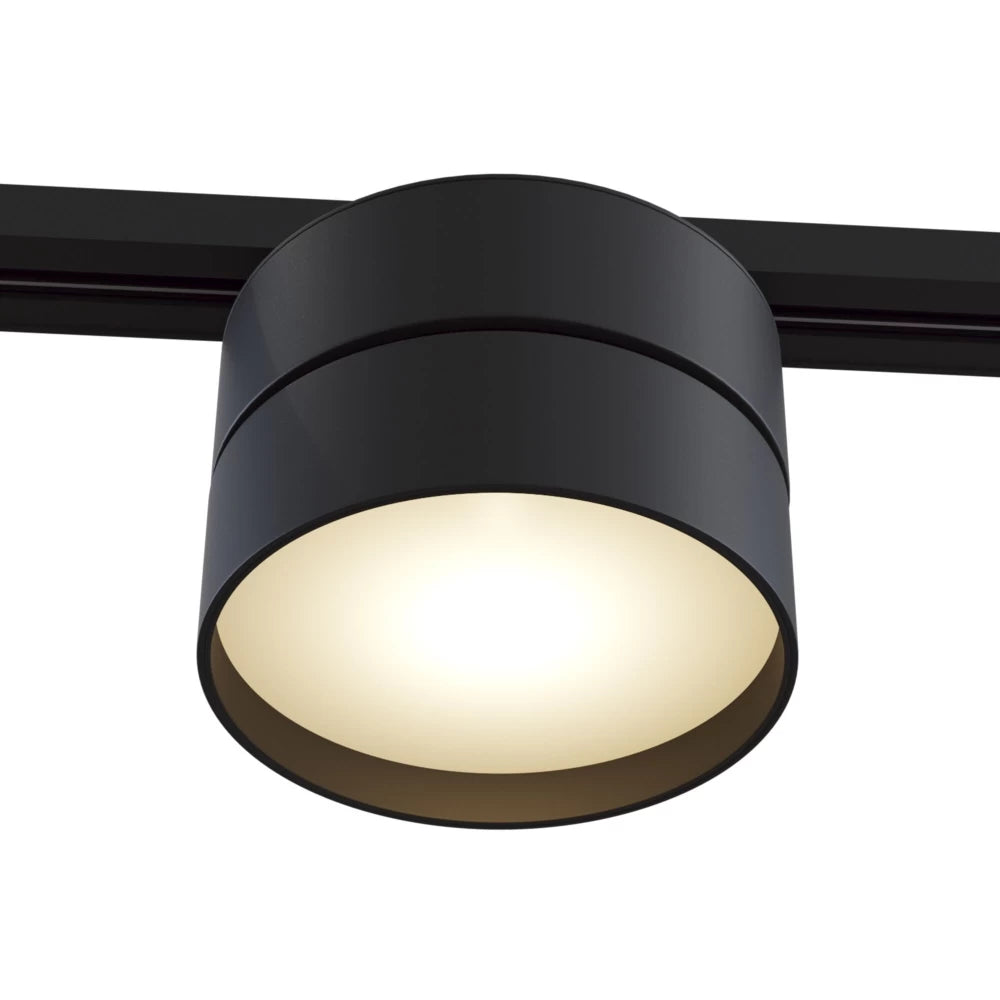 Spot pentru sina monofazata Unity din Aluminiu Negru 18W 1100lm 4000k D12xH11cm ONDA