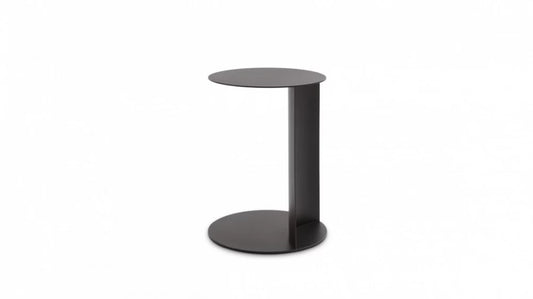 Masuta de cafea rotunda din Metal Maro inchis D38xH51cm Alfred