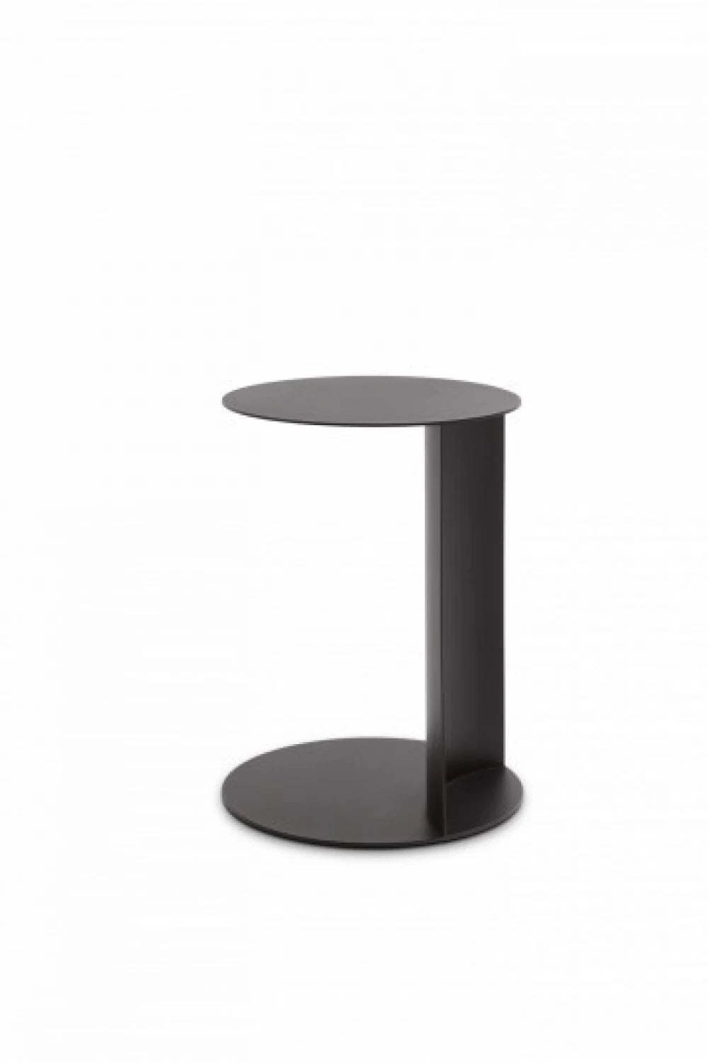 Masuta de cafea rotunda din Metal Maro inchis D38xH51cm Alfred