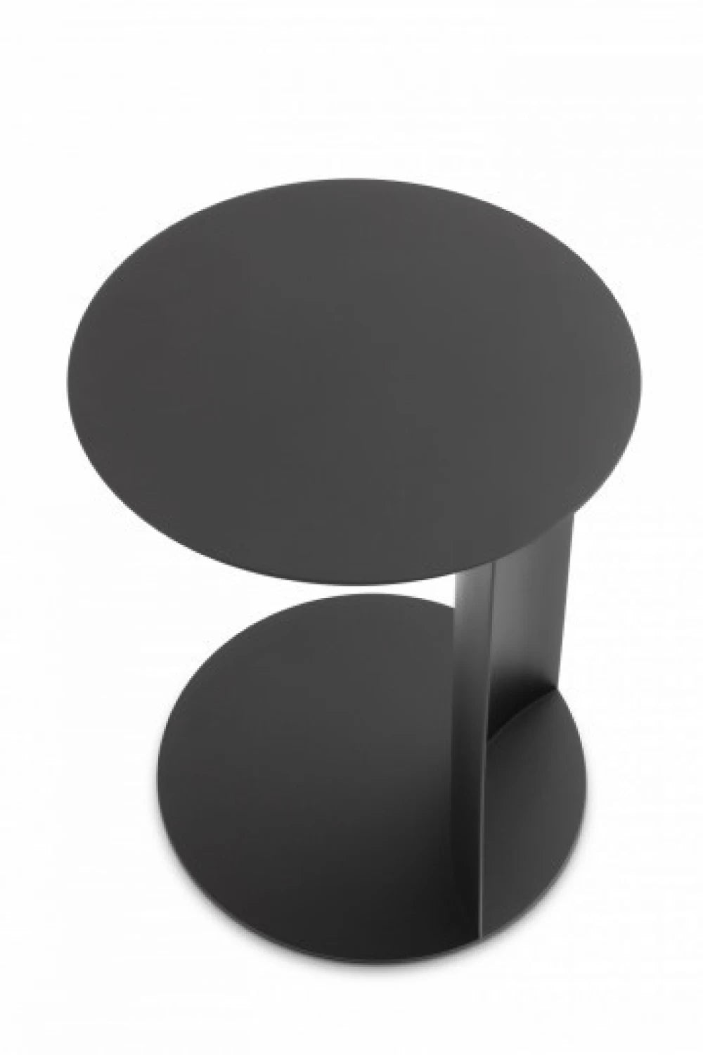 Masuta de cafea rotunda din Metal Maro inchis D38xH51cm Alfred