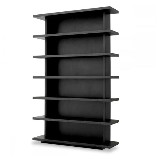 Biblioteca din Furnir de stejar Gri carbune L150xH230cm Eichholtz Malibu