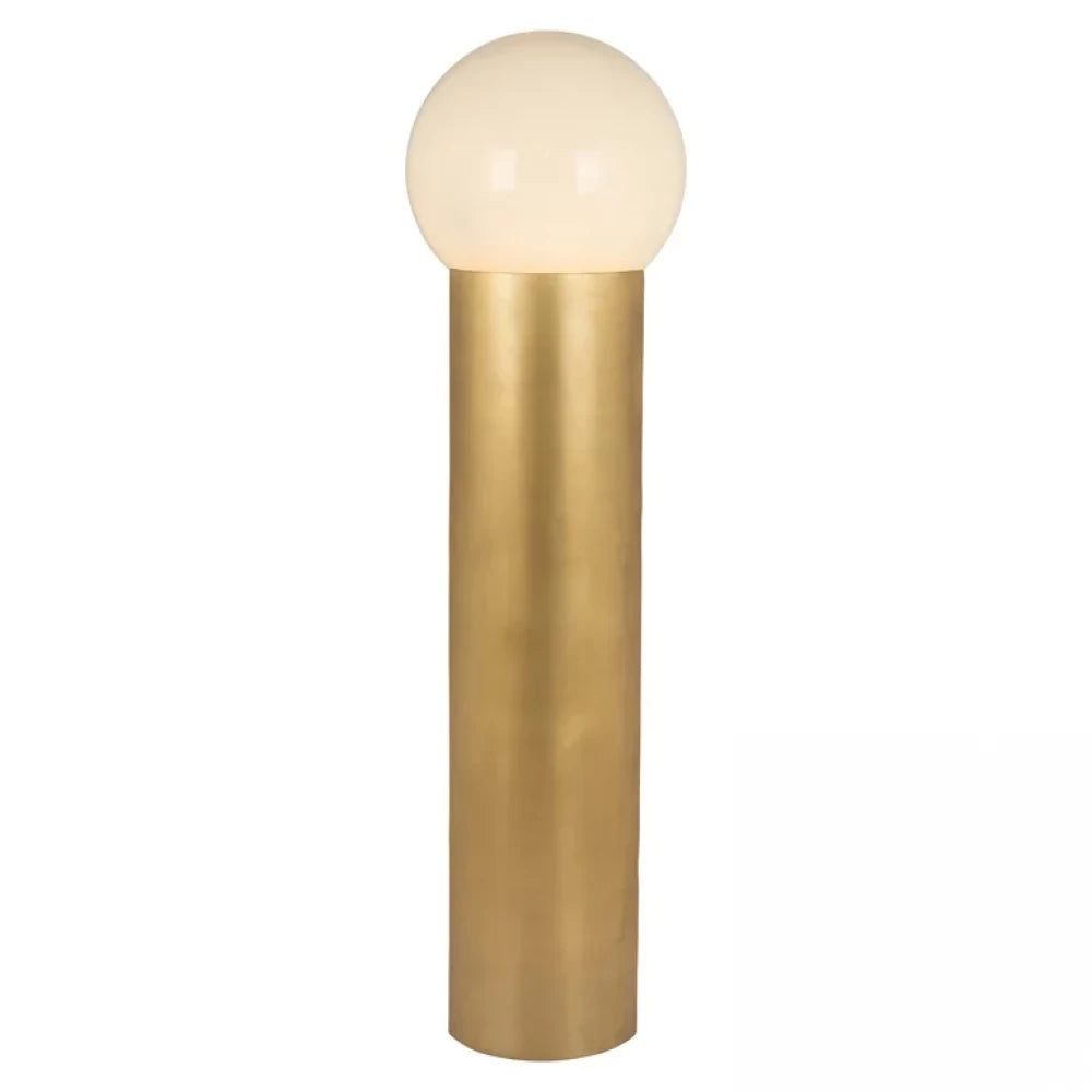 Lampa de podea din Metal/Sticla Auriu/Alb H135xD35cm Verdon Richmond Interiors