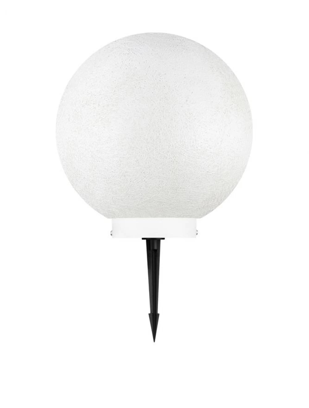 Glob de exterior din metal Alb si Abajur din Fibra de rasina Alb D30cm IP65 5W Moon