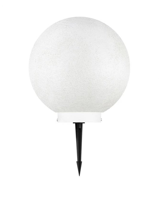 Glob de exterior din metal Alb si Abajur din Fibra de rasina Alb D30cm IP65 5W Moon