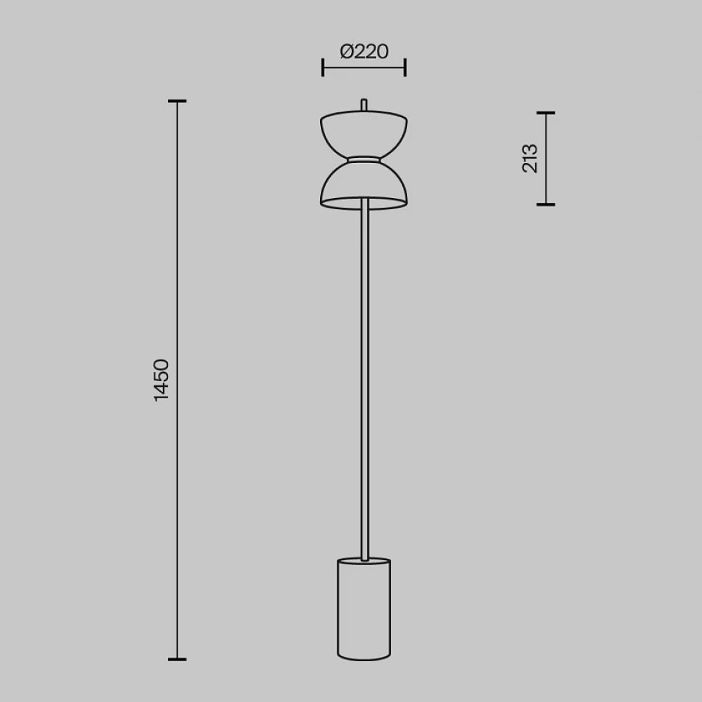 Lampa de podea din Metal Auriu si Abajur din Sticla Alb 11W 1300lm 3000k D22xH145cm Kyoto