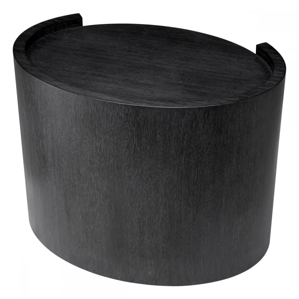 Noptiera din Furnir de stejar Gri carbune L80xH60.5cm Rosemberg Eichholtz
