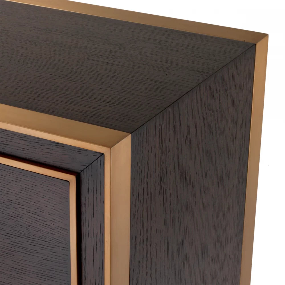 Noptiera din Furnir de stejar Maro L76xH61.5cm Camelot Eichholtz