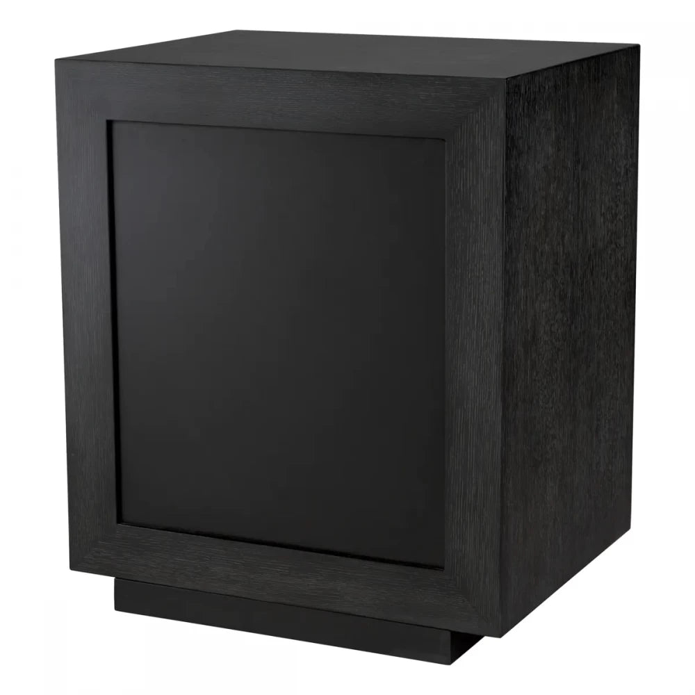 Noptiera din Furnir de stejar Gri carbune L58xH89cm Bogart Eichholtz