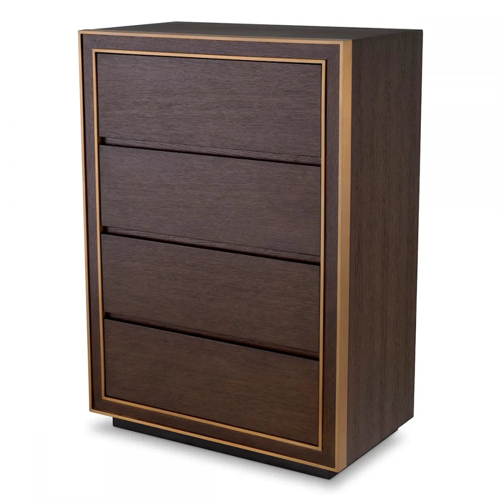 Comoda din Furnir de stejar Maro L85xH121cm Camelot Eichholtz
