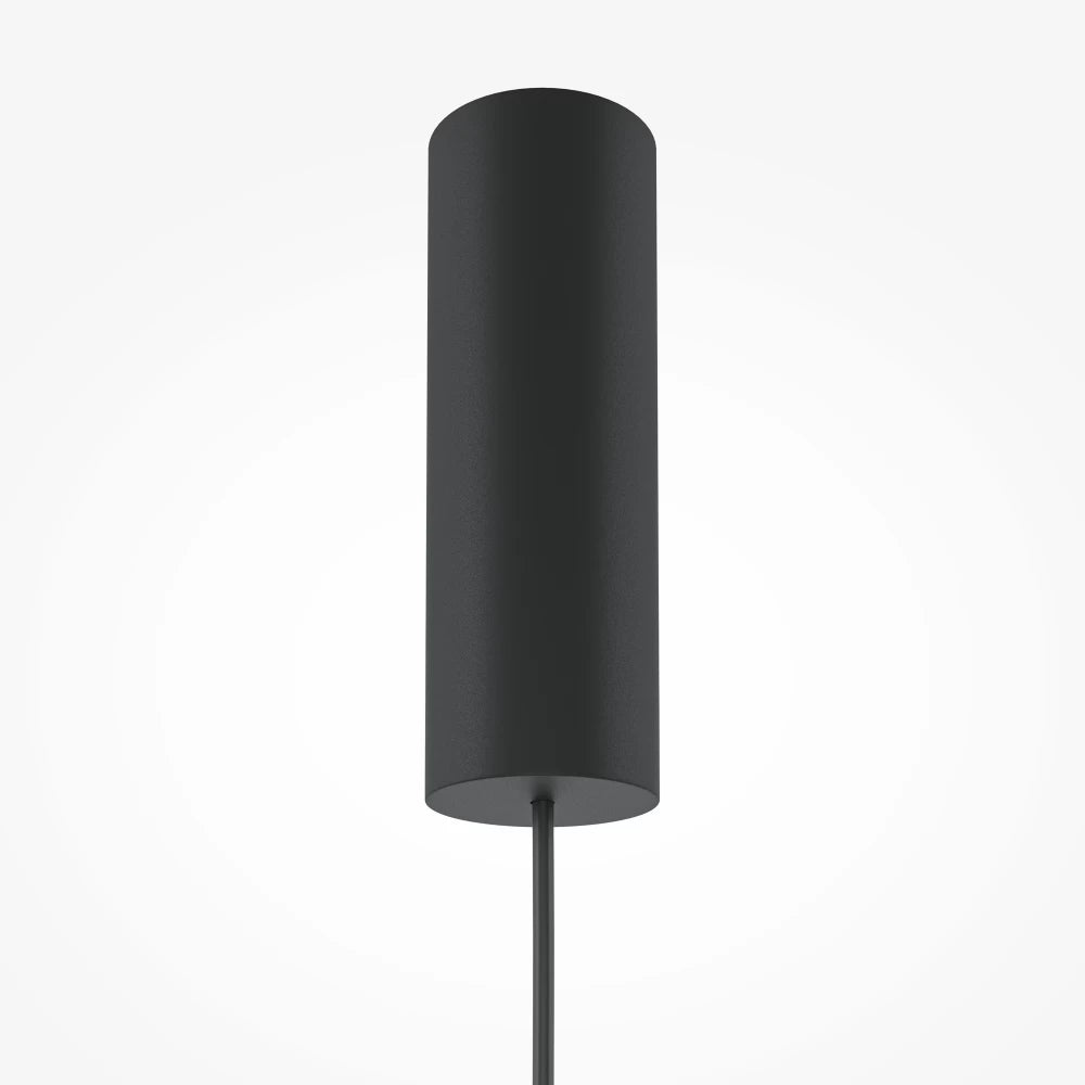 Pendul din Metal Negru si Sticla Gri H348xD25cm Bangkok