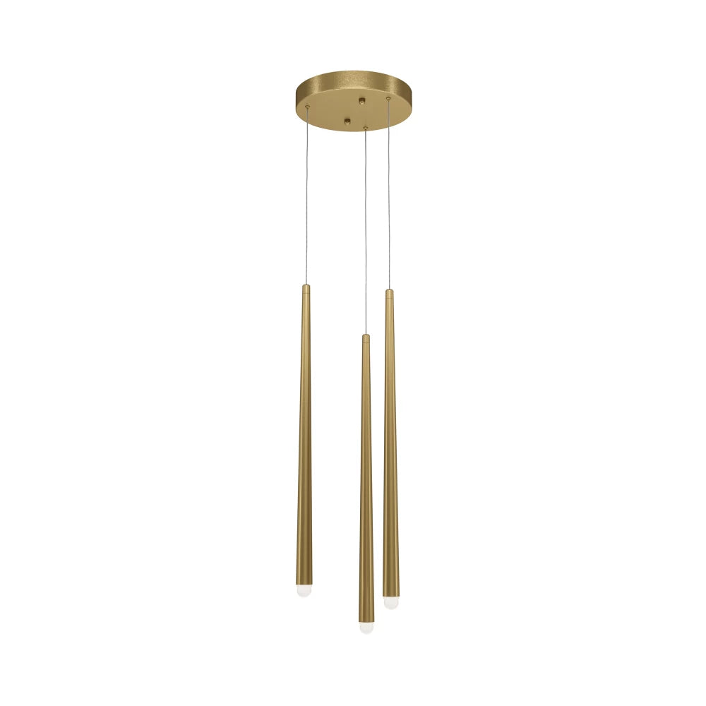 Candelabru din Aluminiu Alama H219.3xD26cm Cascade