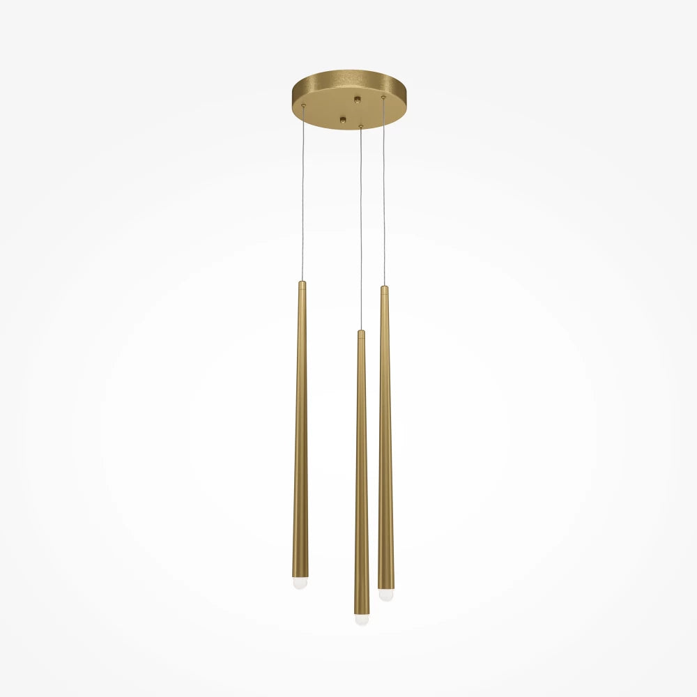Candelabru din Aluminiu Alama H219.3xD26cm Cascade