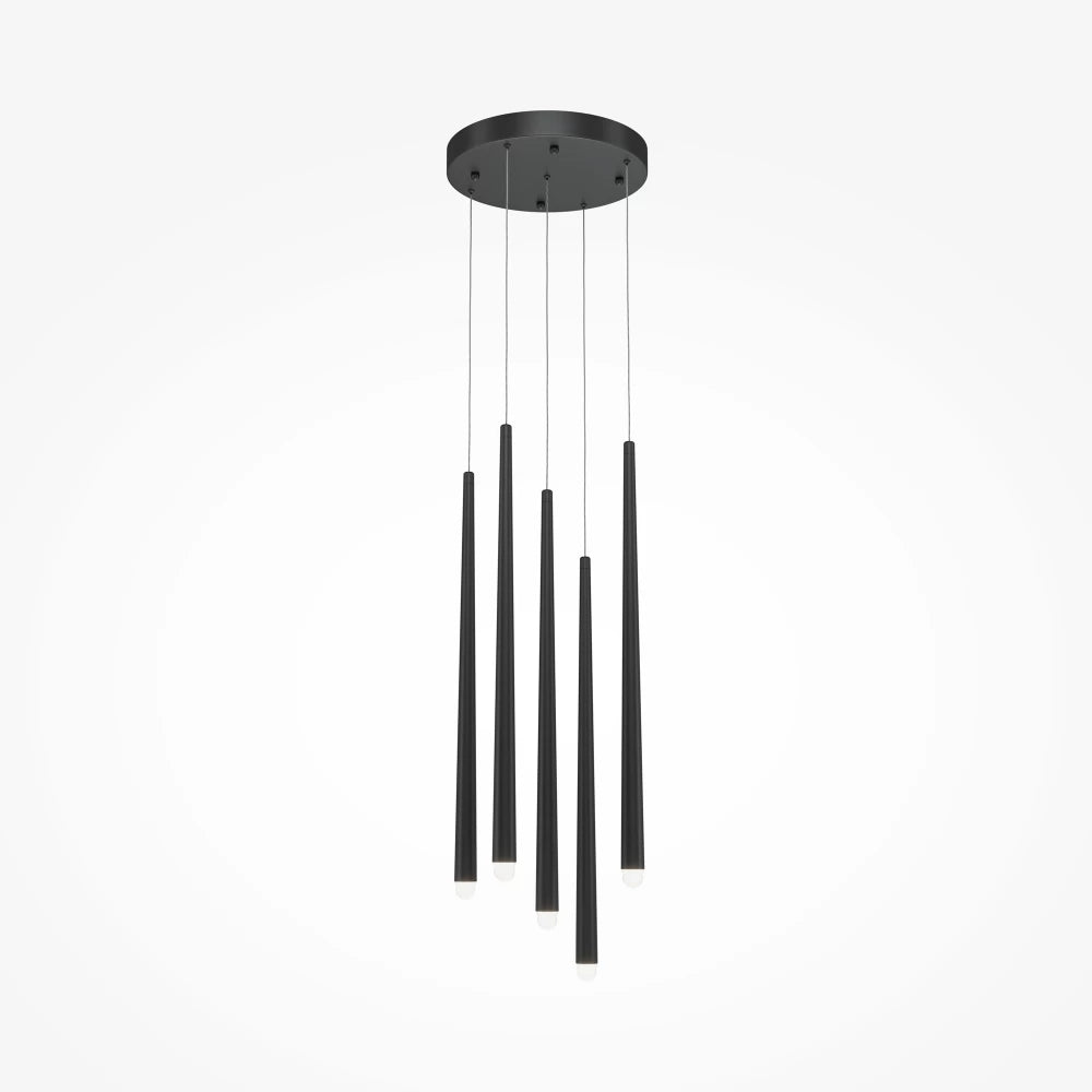 Candelabru din Aluminiu Negru H219.3xD32cm Cascade