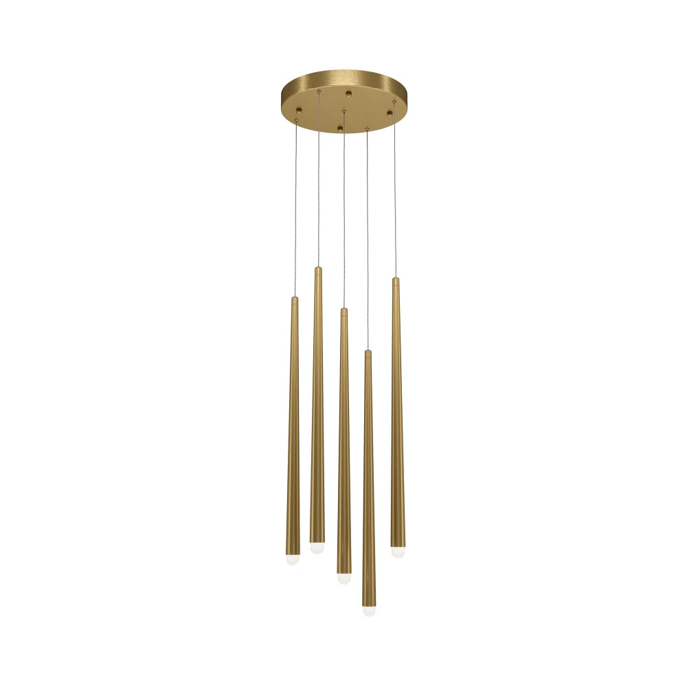 Candelabru din Aluminiu Alama H219.3xD32cm Cascade